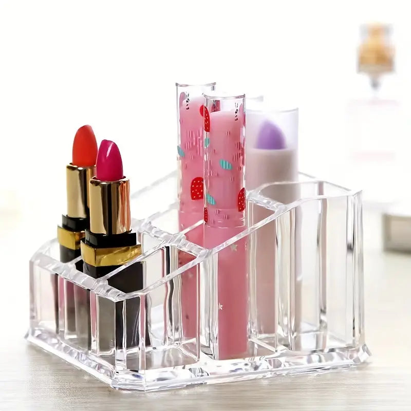 Clear Nail Polish and Lipstick Organizer Display Case