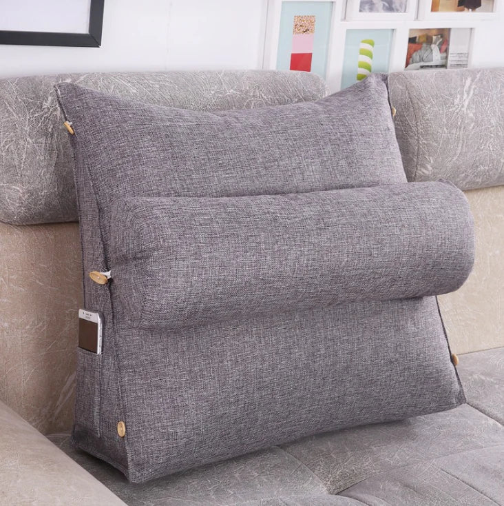 Triangle Bedside Cushion for Comfort and Support