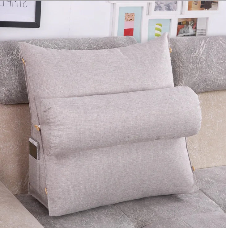 Triangle Bedside Cushion for Comfort and Support