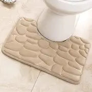 U-shaped Memory Foam Bath Mat, Super Absorbent & Non-Slip