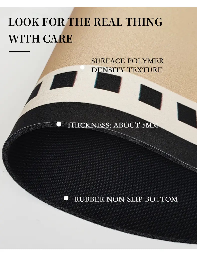 Cream Air Absorbent Non-Slip Bathroom Floor Mat