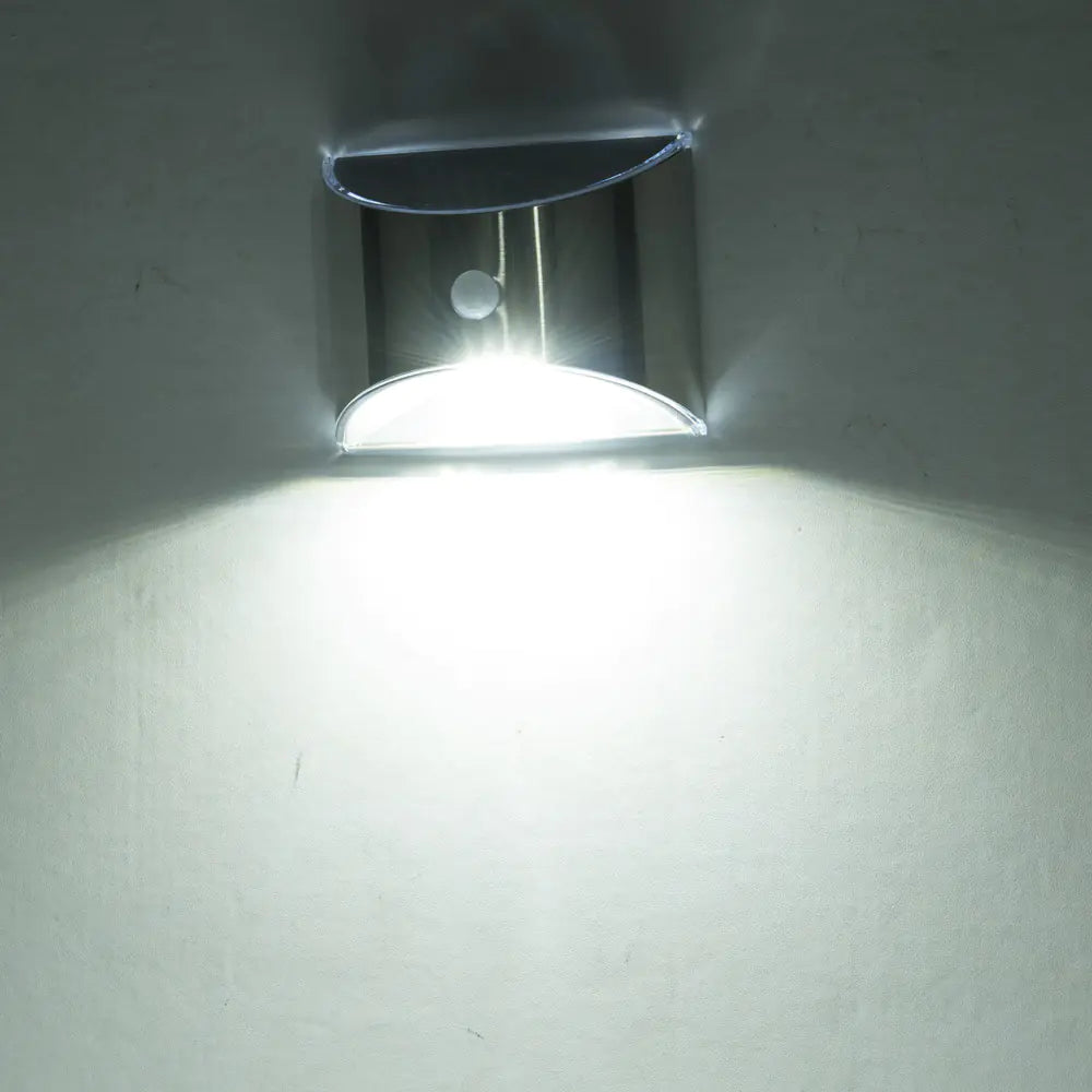 Stainless Steel Infrared Sensor Solar LED Wall Light