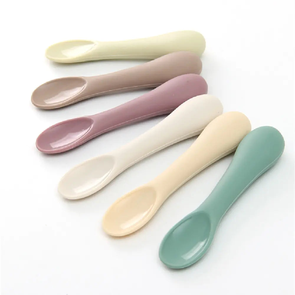 Children's Short Handle Spoon Set for Training