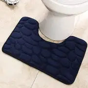 U-shaped Memory Foam Bath Mat, Super Absorbent & Non-Slip