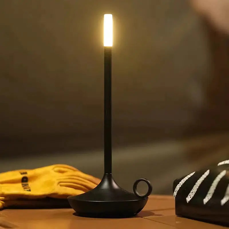 Modern Minimalist LED Vintage Candle Table Lamp