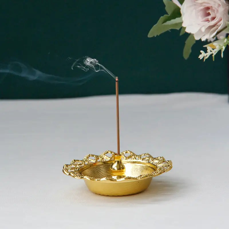 Floral Incense Burner Tray for Aromatic Home Decor