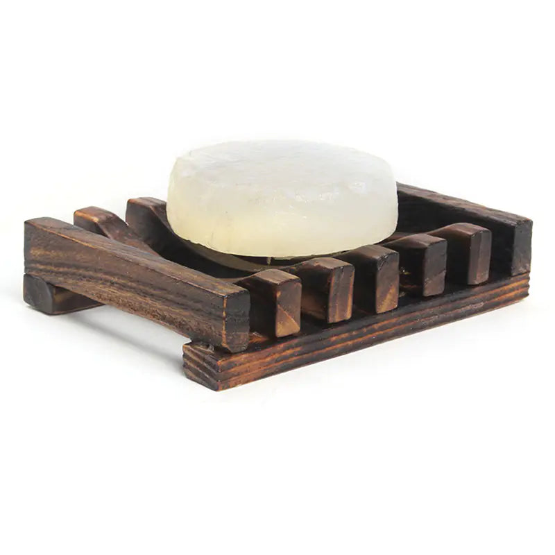 Creative Wooden Soap Dish and Holder for Bathroom