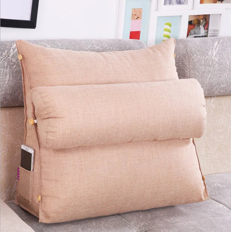 Triangle Bedside Cushion for Comfort and Support