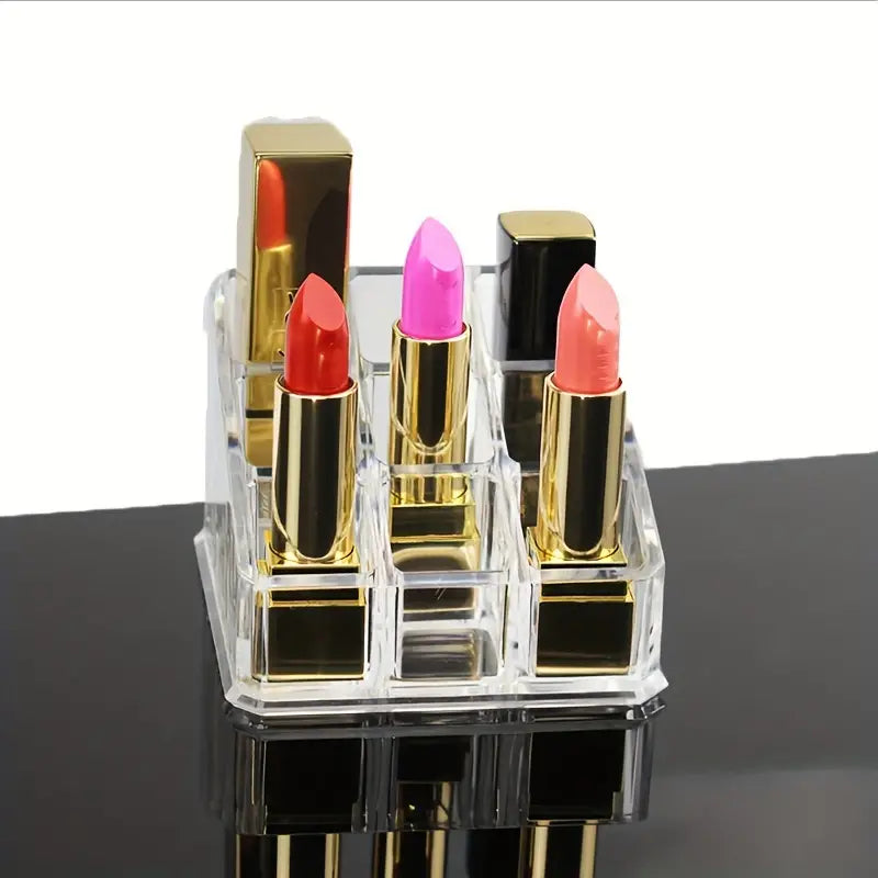 Clear Nail Polish and Lipstick Organizer Display Case