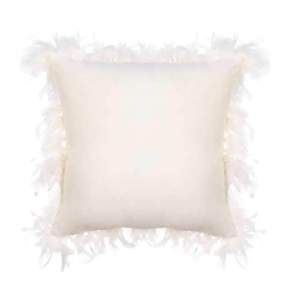 Velvet Feather Pillowcase for Home Use
