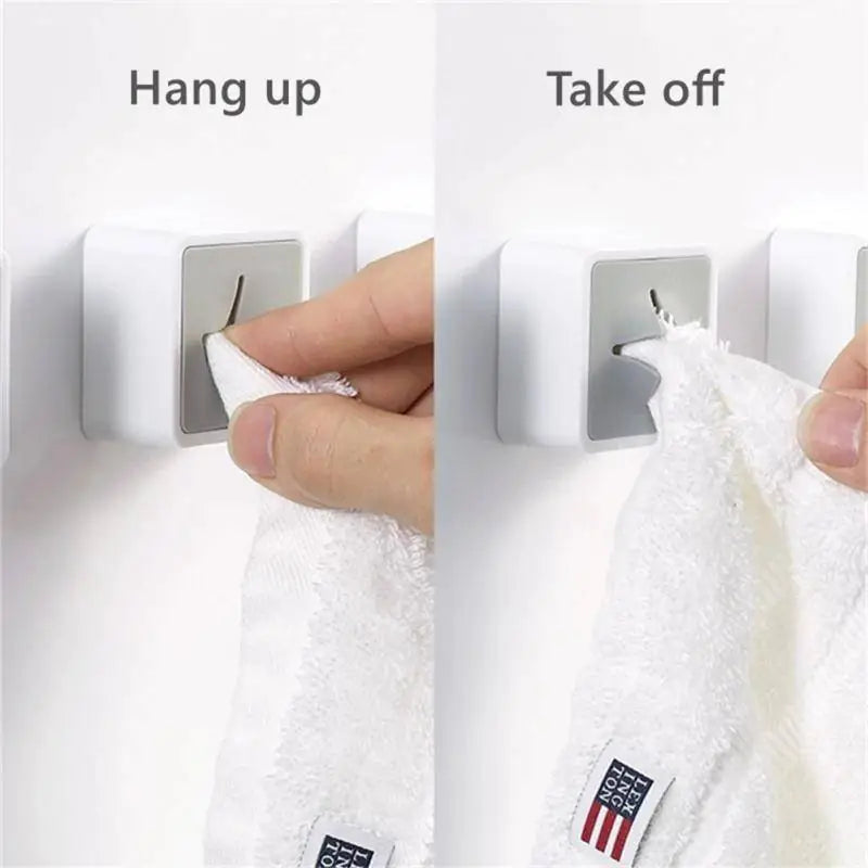 Self-Adhesive Wall Mounted Towel Hook Organizer
