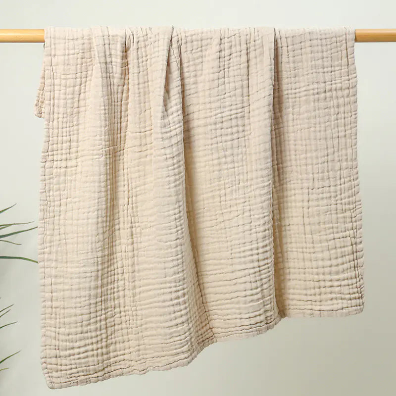 6-Layer Muslin Baby Blanket and Soft Bath Towel 105x105