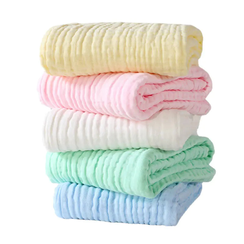 6-Layer Muslin Baby Blanket and Soft Bath Towel 105x105