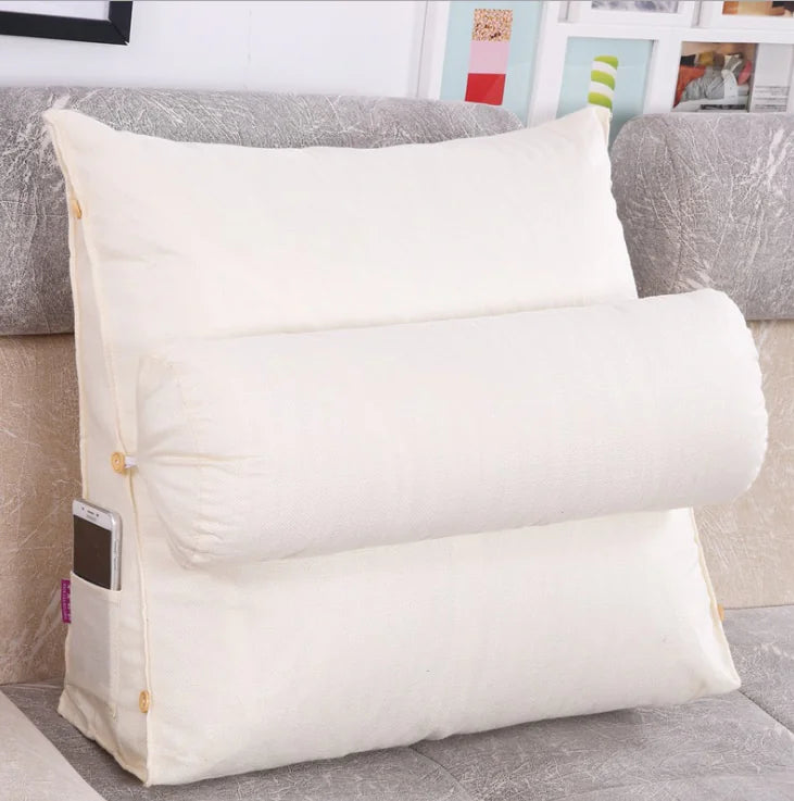 Triangle Bedside Cushion for Comfort and Support