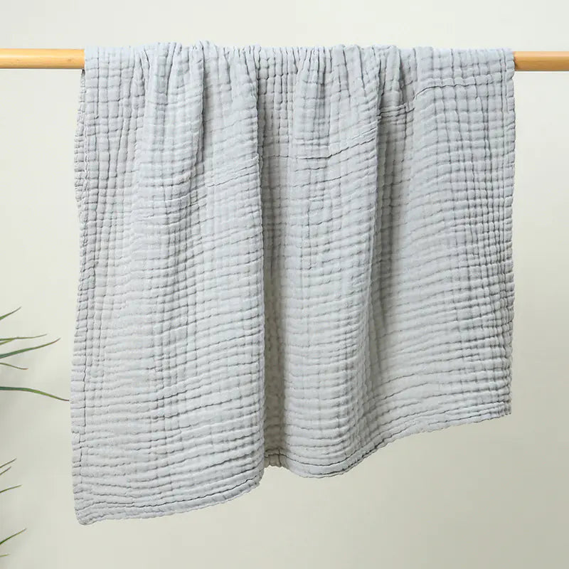 6-Layer Muslin Baby Blanket and Soft Bath Towel 105x105