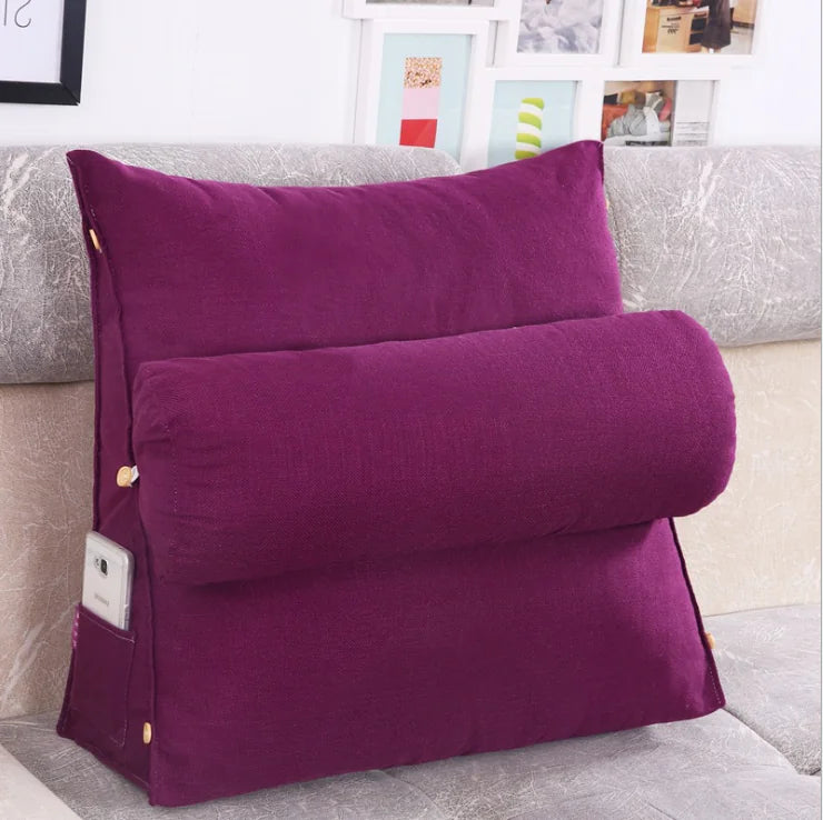 Triangle Bedside Cushion for Comfort and Support