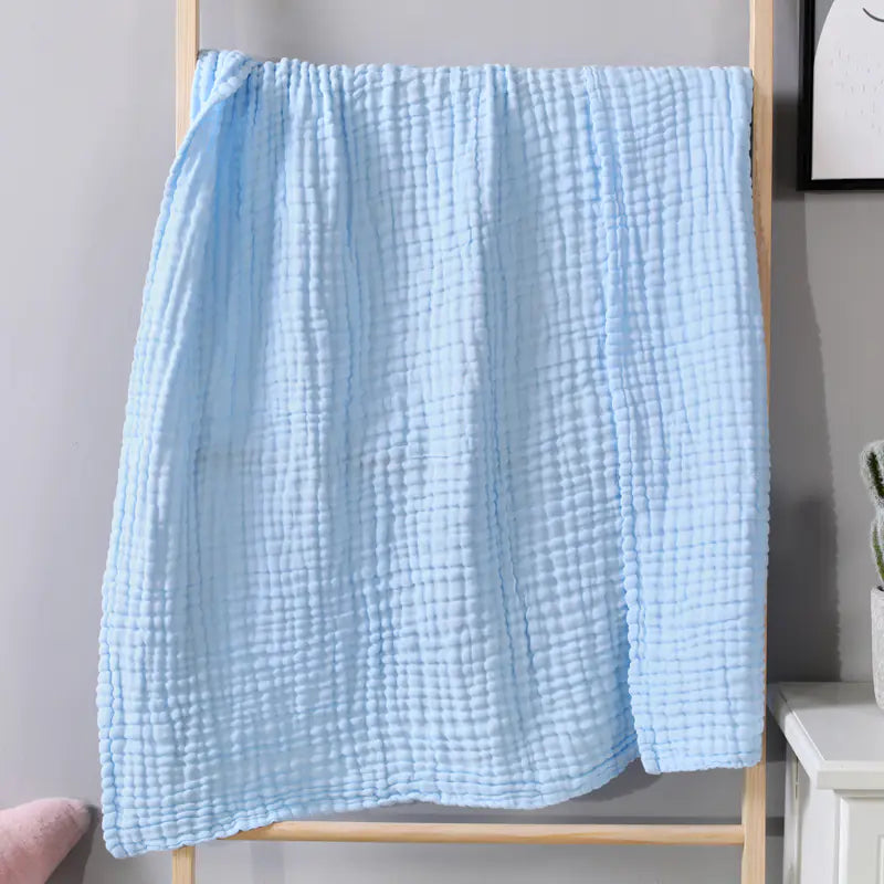 6-Layer Muslin Baby Blanket and Soft Bath Towel 105x105