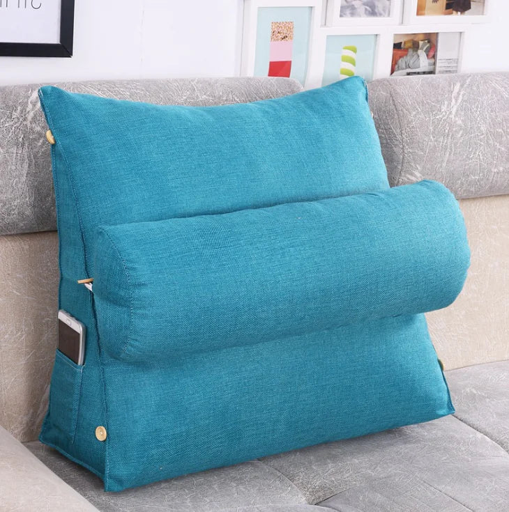 Triangle Bedside Cushion for Comfort and Support