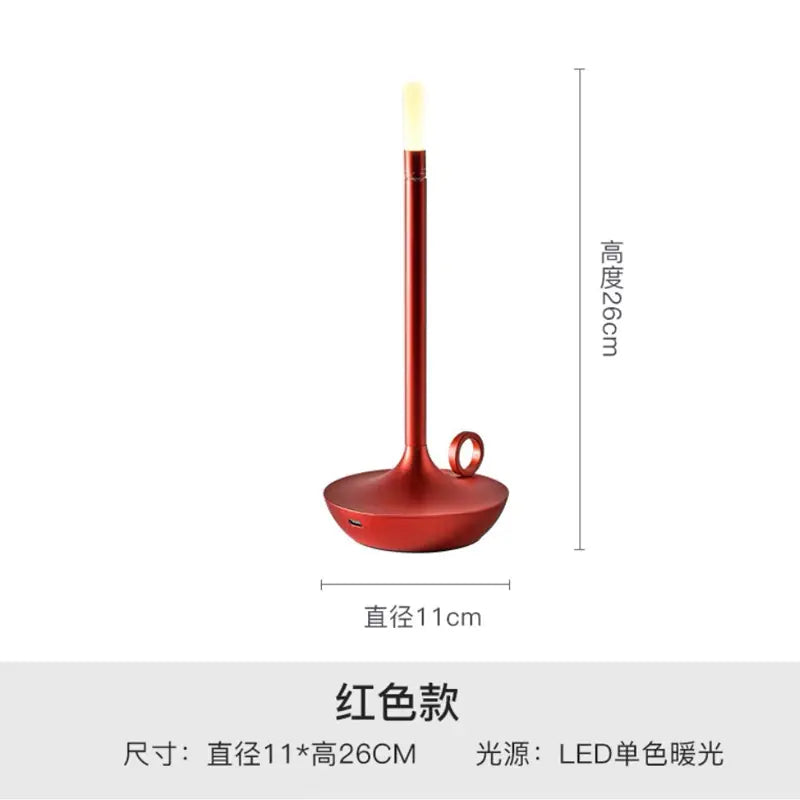 Modern Minimalist LED Vintage Candle Table Lamp