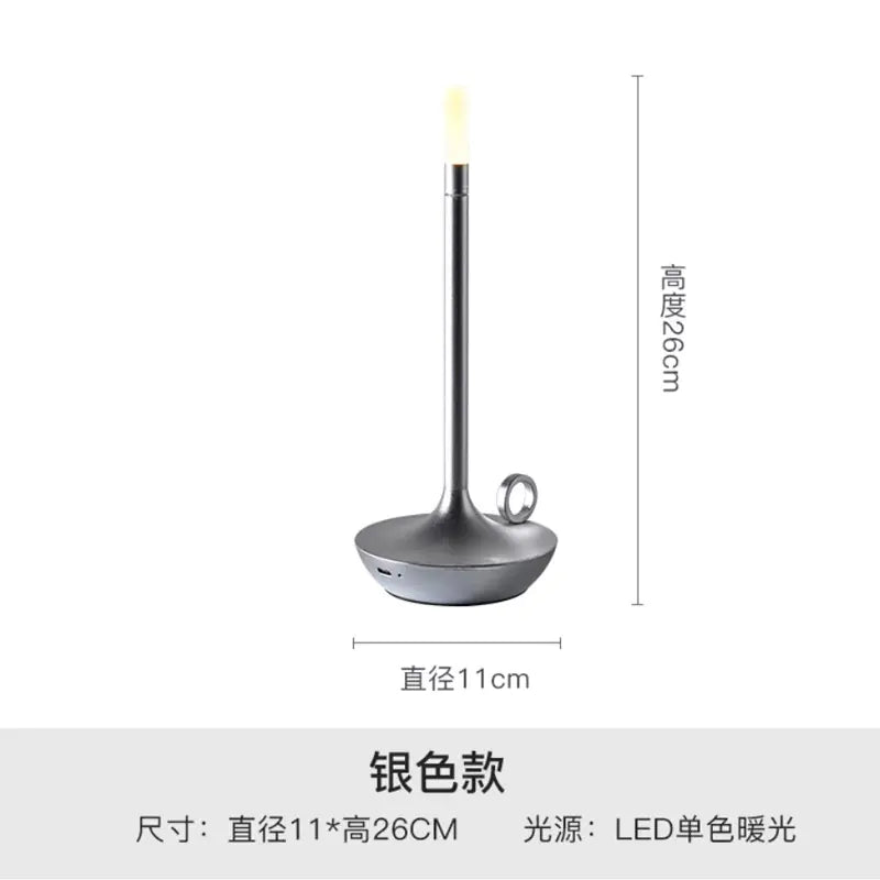 Modern Minimalist LED Vintage Candle Table Lamp