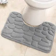 U-shaped Memory Foam Bath Mat, Super Absorbent & Non-Slip