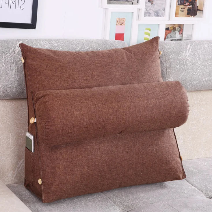 Triangle Bedside Cushion for Comfort and Support