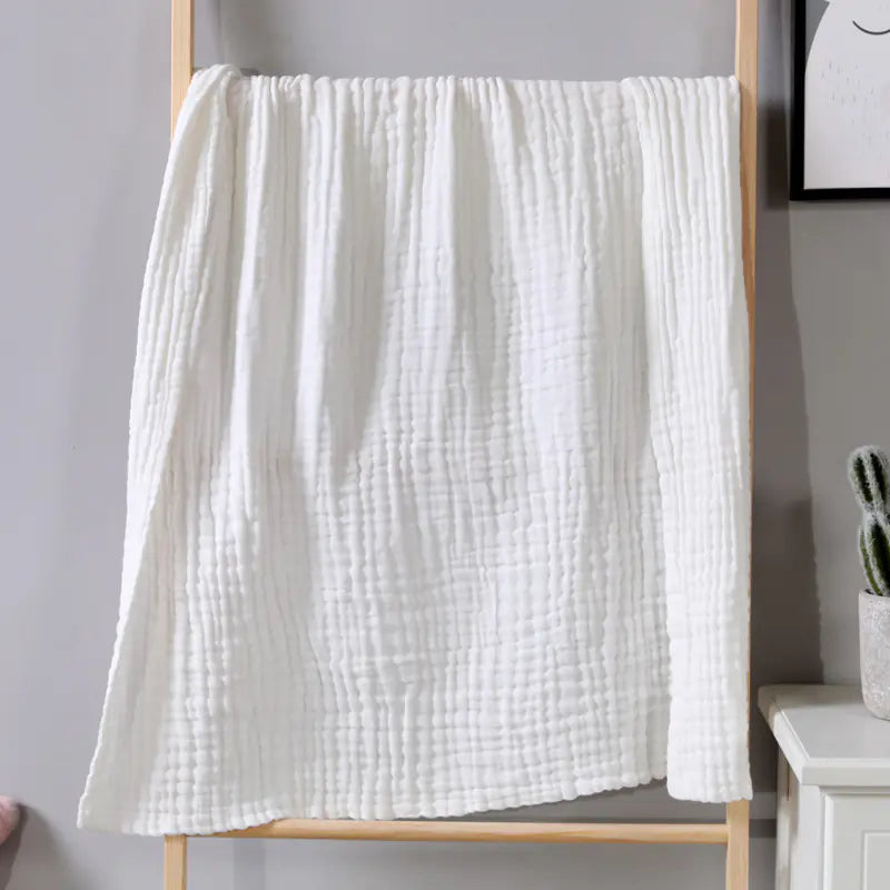 6-Layer Muslin Baby Blanket and Soft Bath Towel 105x105