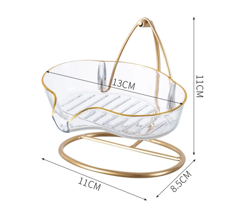 Luxury Swing Soap Holder with Drainage for Home Use