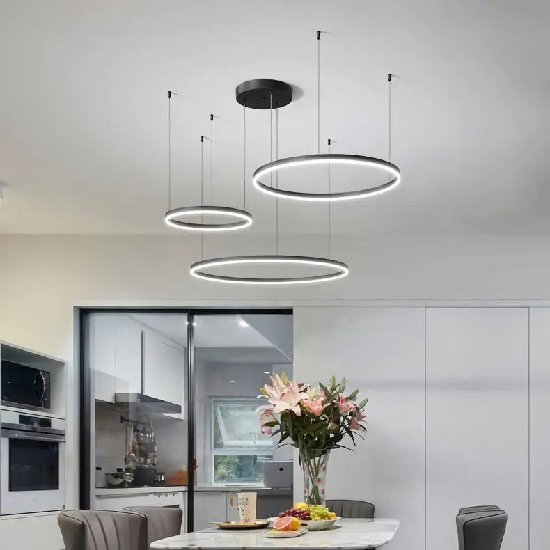 Modern Minimalist Chandelier - Creative Round Light