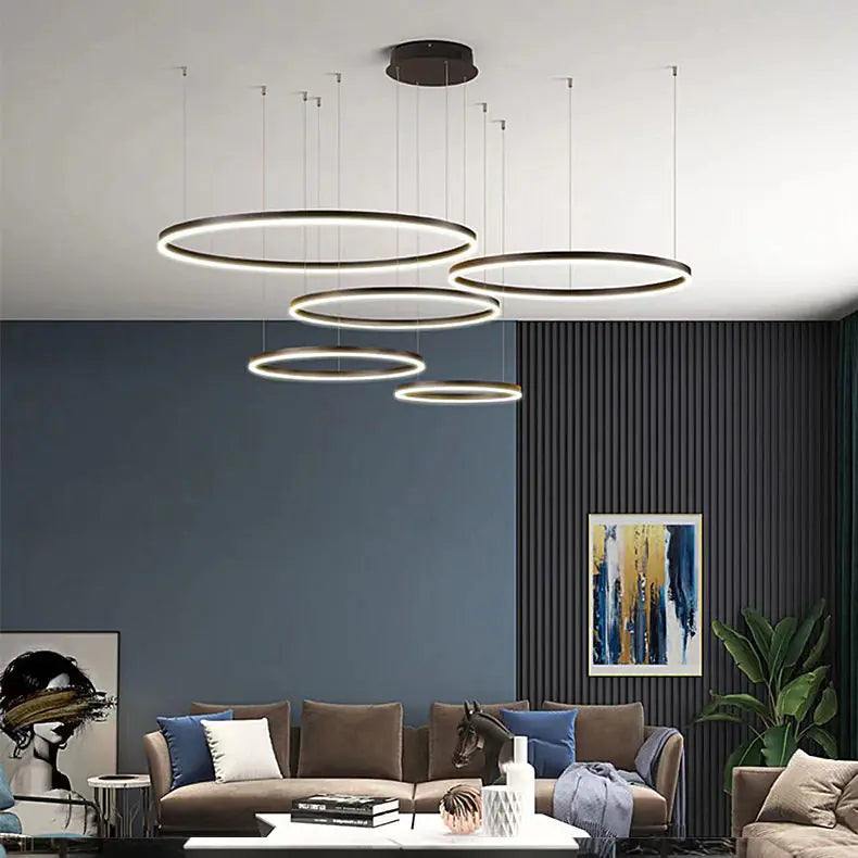 Modern Minimalist Chandelier - Creative Round Light