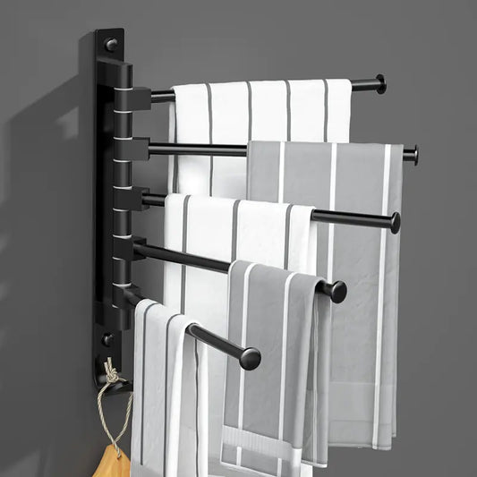 Rotatable Space Aluminum Towel Rack for Bathroom