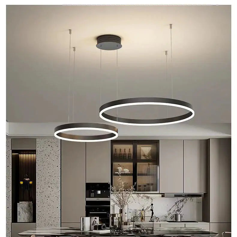 Modern Minimalist Chandelier - Creative Round Light
