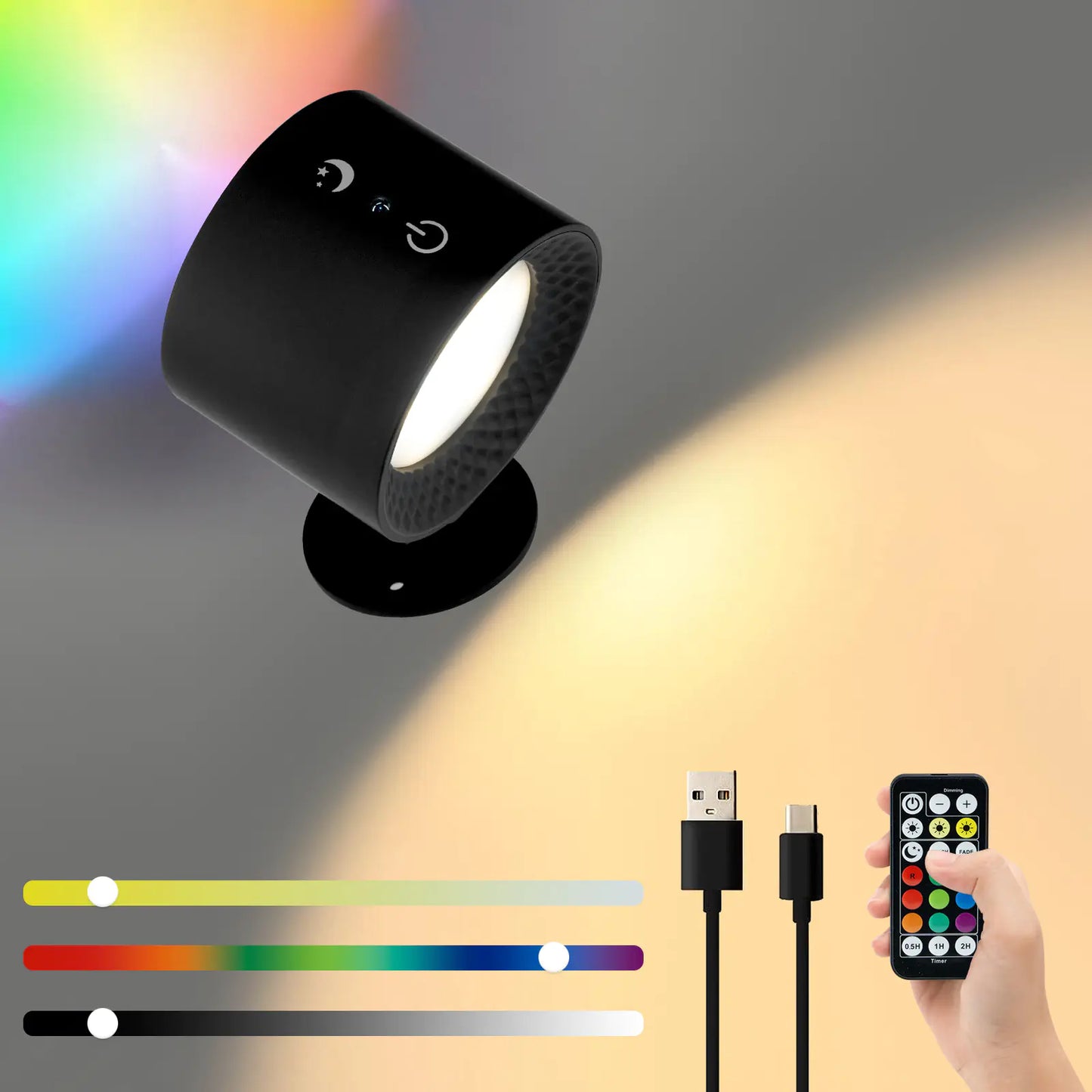 2023 Smart Magnetic Wall Light with USB Rechargeable