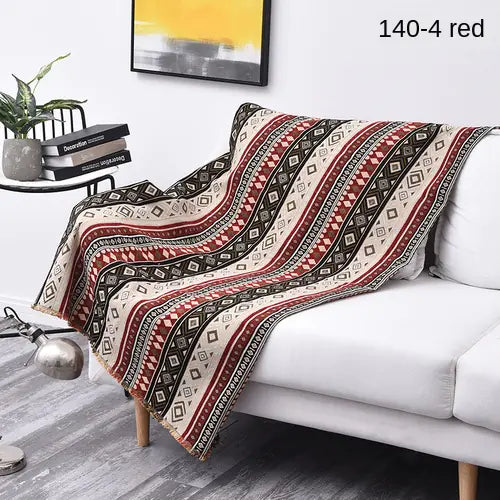 Thick Chenille Fabric DIY Tablecloth for Bohemian Sofa