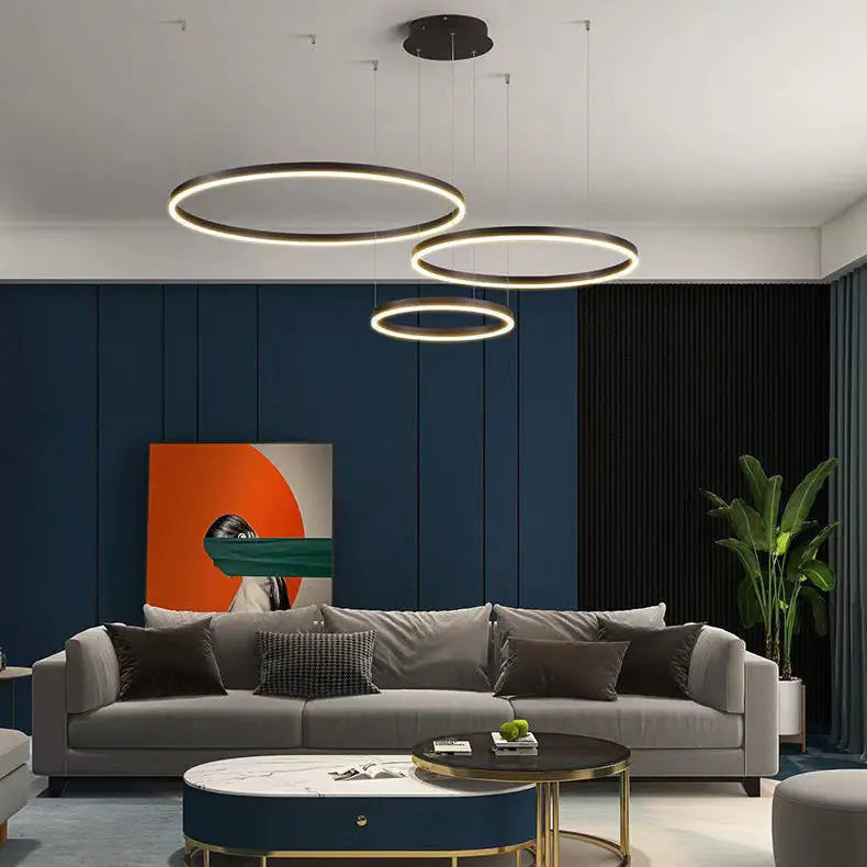 Modern Minimalist Chandelier - Creative Round Light