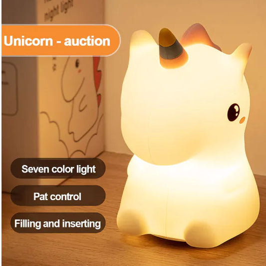 Cute LED Unicorn Bedside Night Light (One Set)