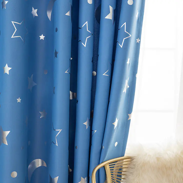 2021 Star and Moon Blackout Curtains for Home Decor