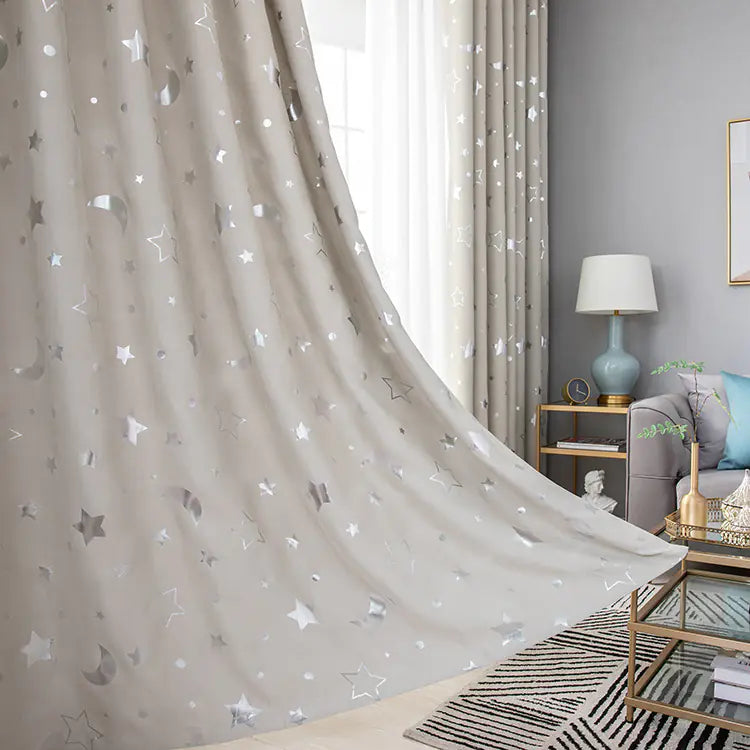 2021 Star and Moon Blackout Curtains for Home Decor