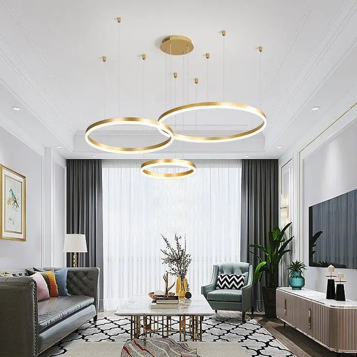 Modern Minimalist Chandelier - Creative Round Light