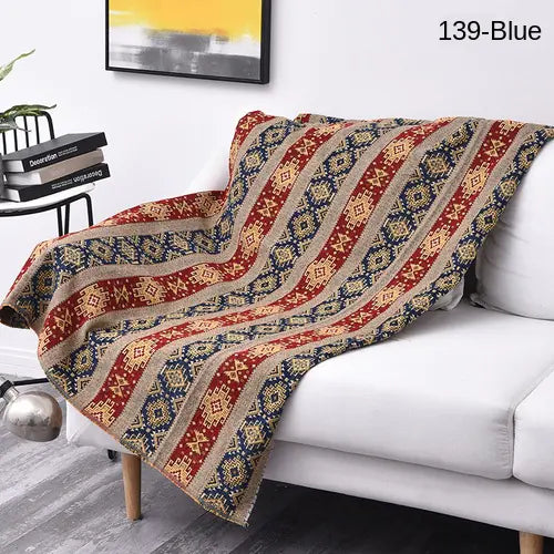 Thick Chenille Fabric DIY Tablecloth for Bohemian Sofa