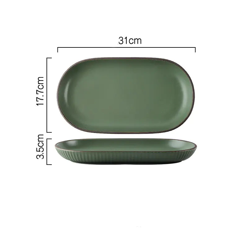 Wind Simple Bowl and Plate Set for Tableware