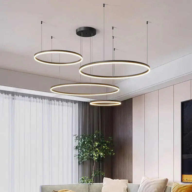 Modern Minimalist Chandelier - Creative Round Light