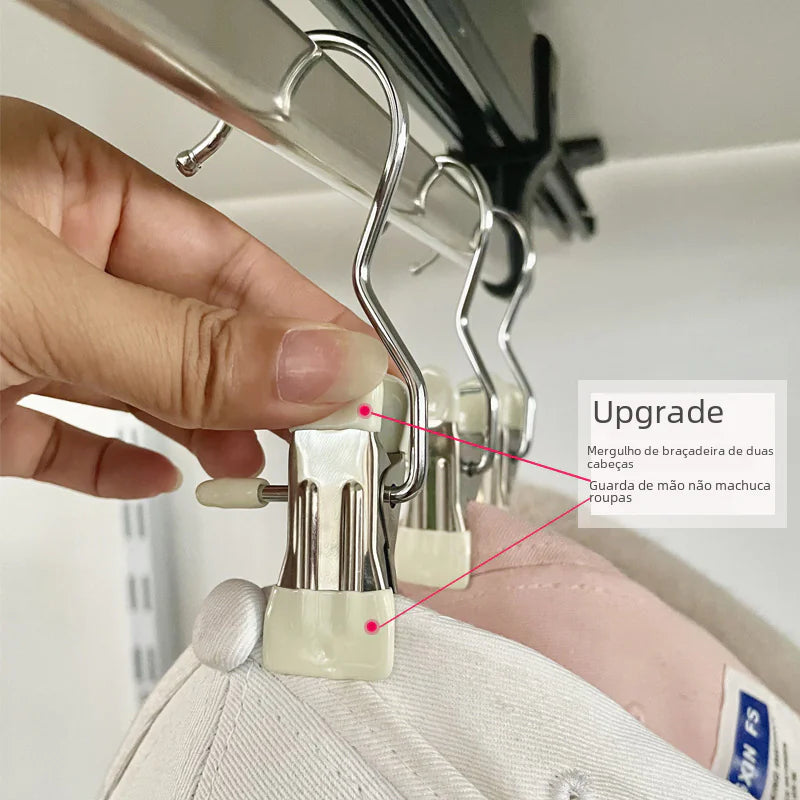 Stainless Steel Non-Marking Multi-Function Clothespins