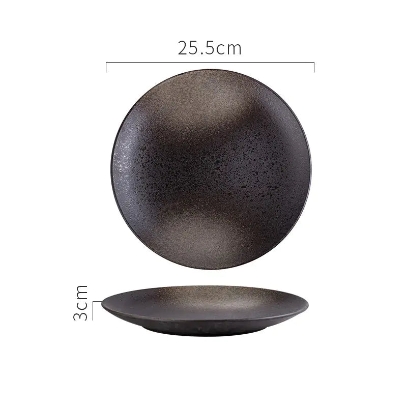 Japanese Ceramic Creative Steak Plate for Household Use