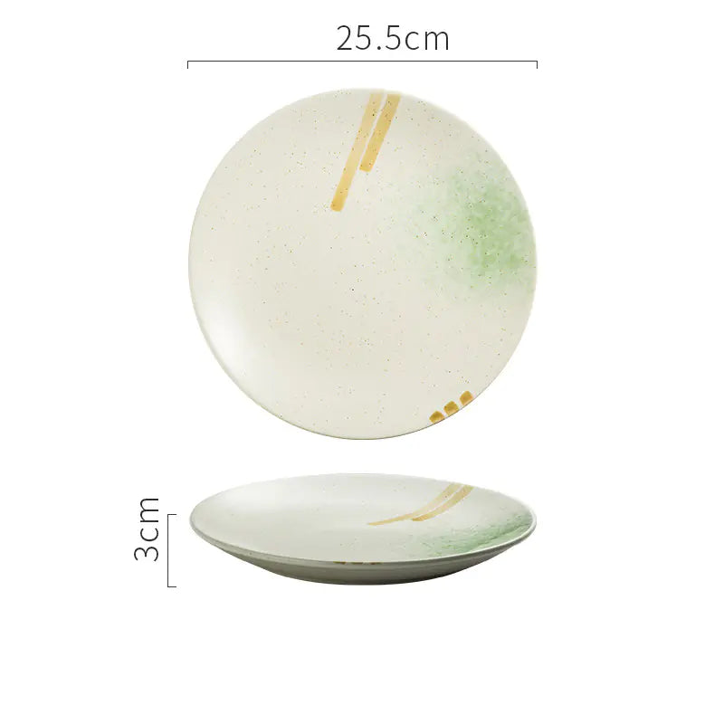 Japanese Ceramic Creative Steak Plate for Household Use