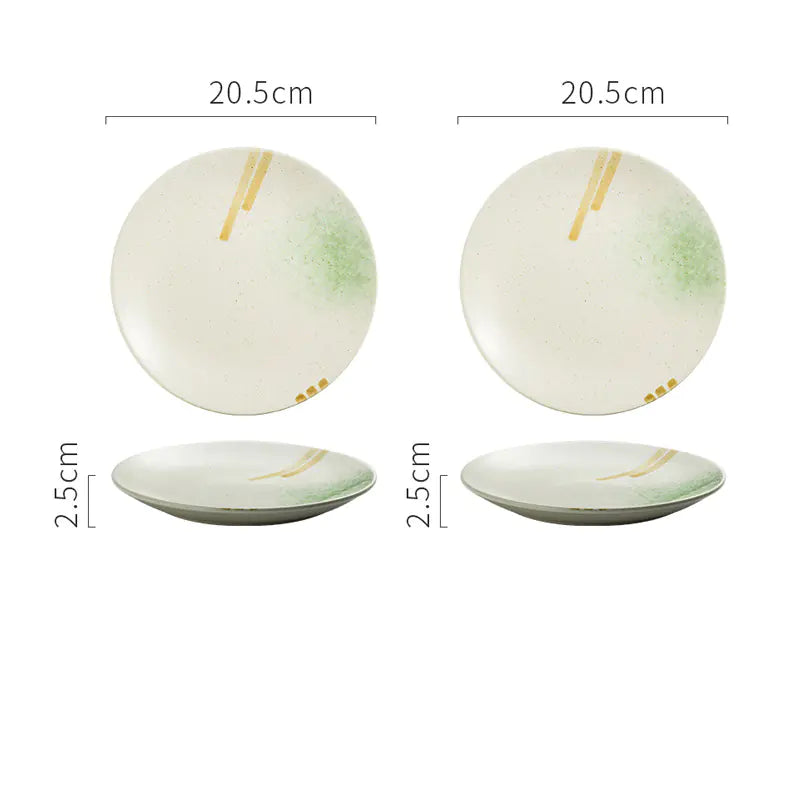 Japanese Ceramic Creative Steak Plate for Household Use