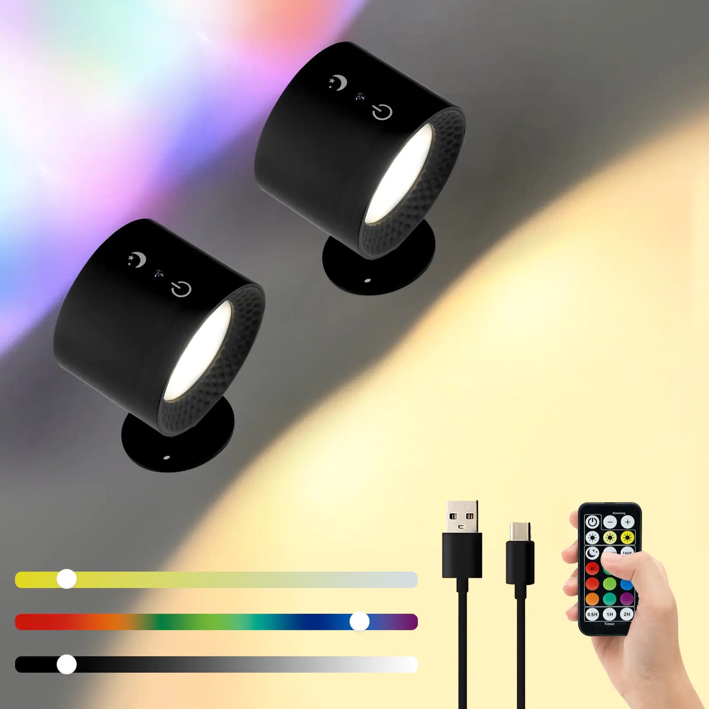 2023 Smart Magnetic Wall Light with USB Rechargeable