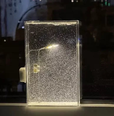 Premium Snowy Night Street Lamp Night Light