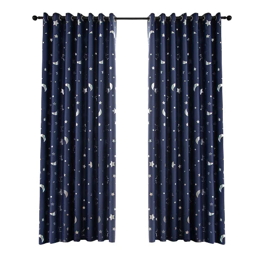 2021 Star and Moon Blackout Curtains for Home Decor
