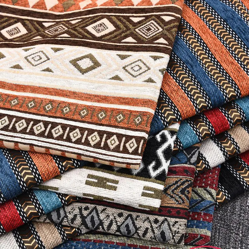 Thick Chenille Fabric DIY Tablecloth for Bohemian Sofa